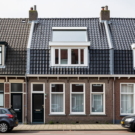 foto van ouderwetse huizen