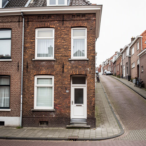 Jaren 30-woning in Elst met klassieke witte kunststof kozijnen aan de straatkant